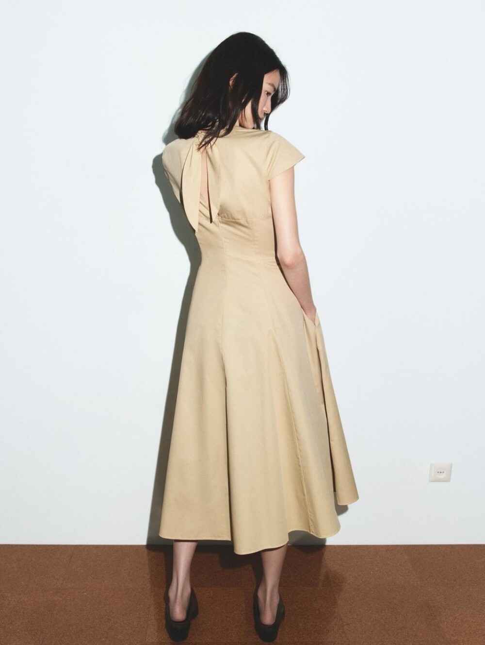 ZARA TRENCH MIDI DRESS